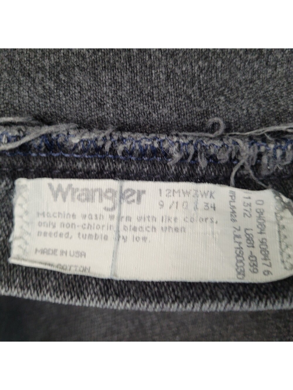 VTG Wrangler Jeans Womens 12MWZWK Size 9/10x34 "Cowgirl Cut" high-waisted Jeans - Picture 3 of 8